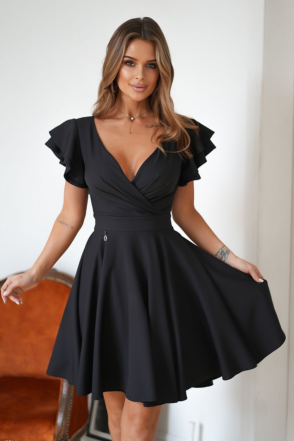 Robe de cocktail Bicotone - noir / 34