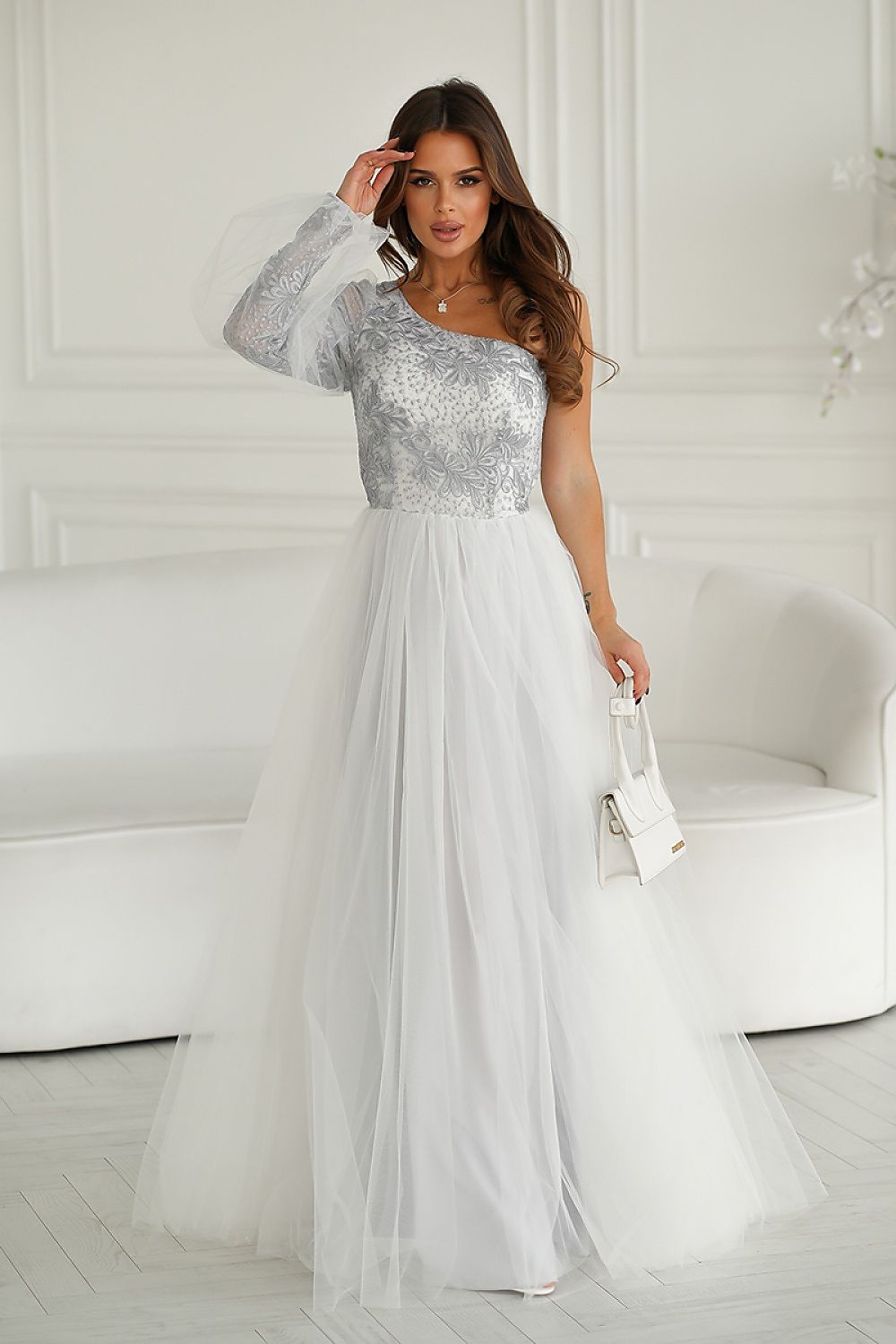 Robe longue Bicotone