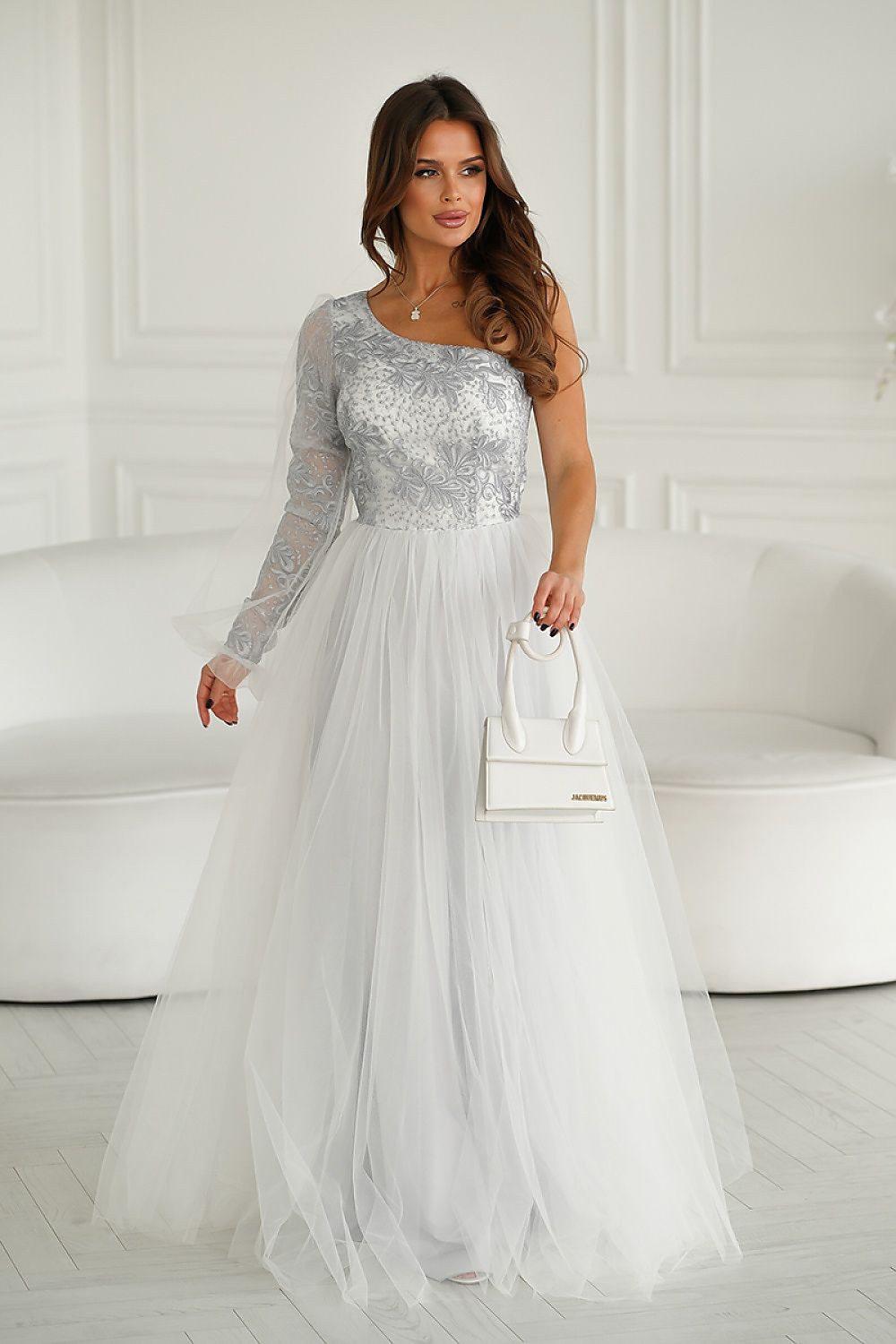 Robe longue Bicotone