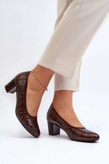 Escarpins talon large Step in style