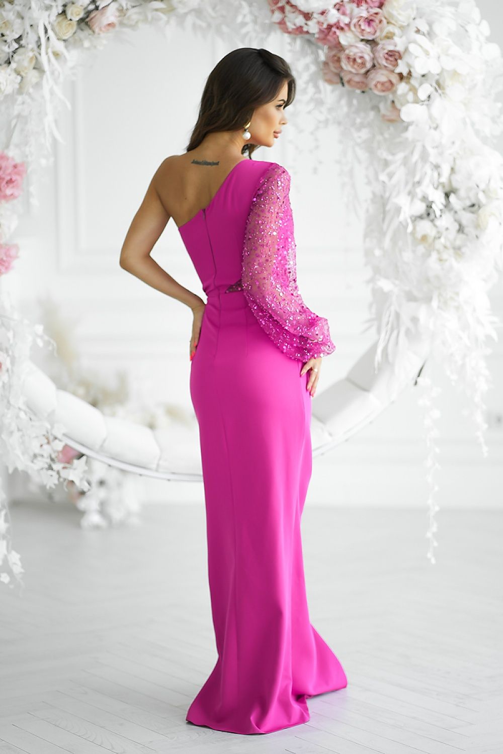 Robe longue Bicotone