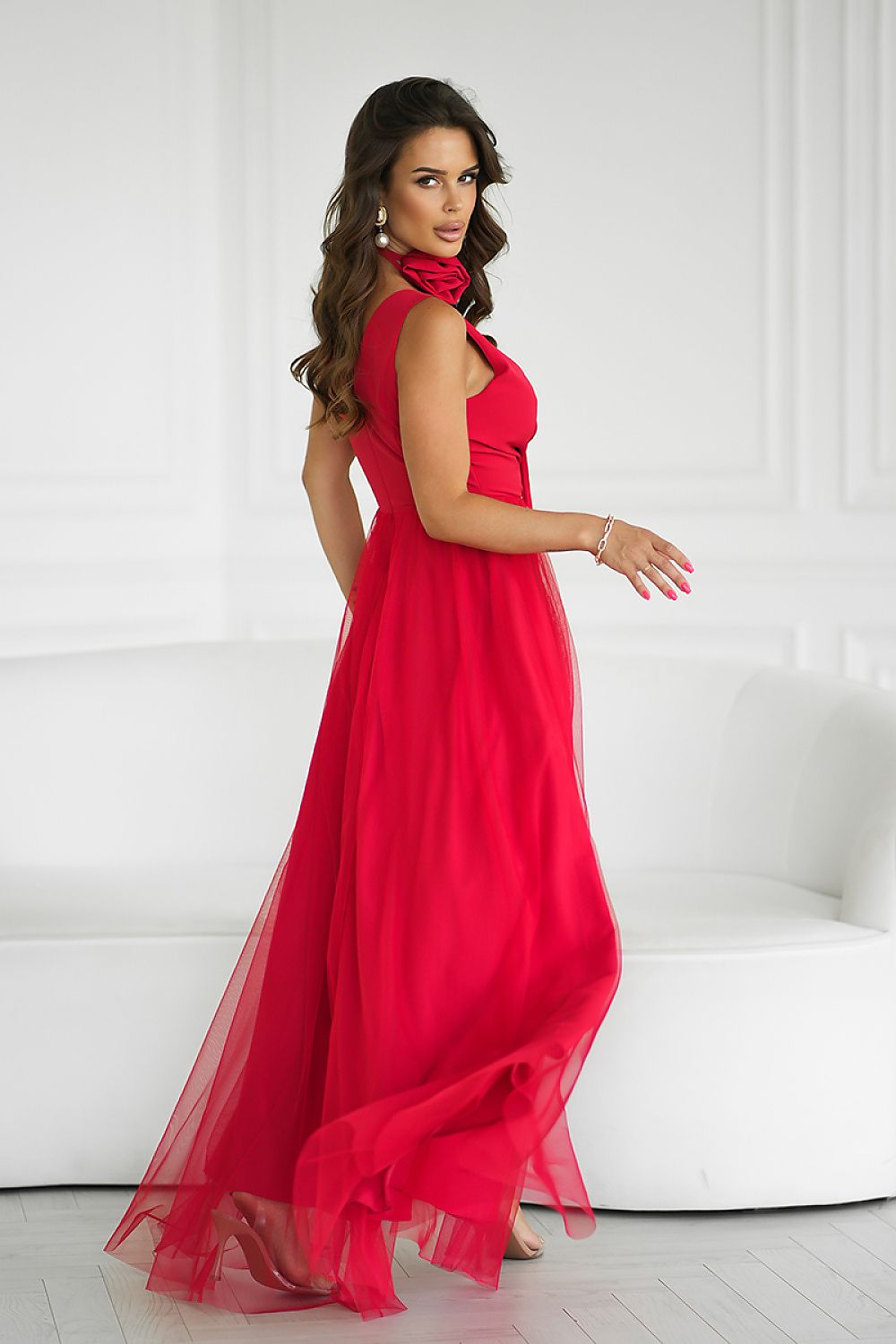 Robe longue Bicotone