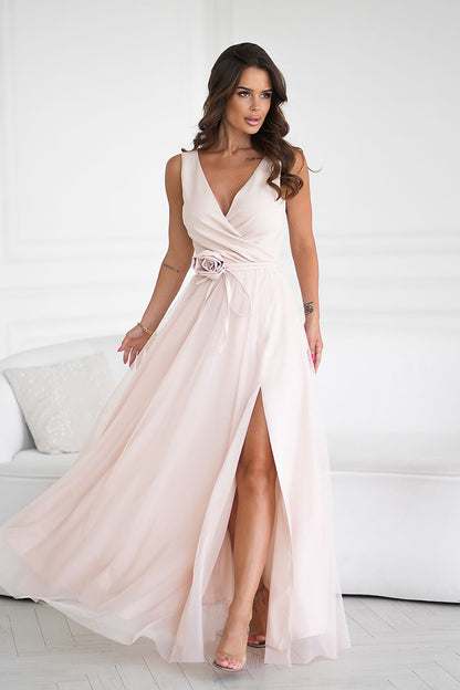 Robe longue Bicotone