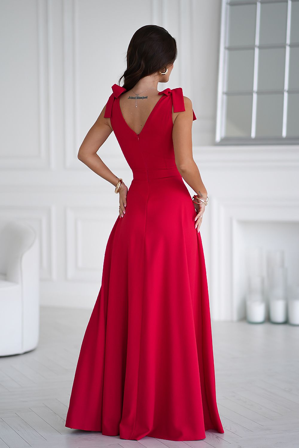 Robe longue Bicotone