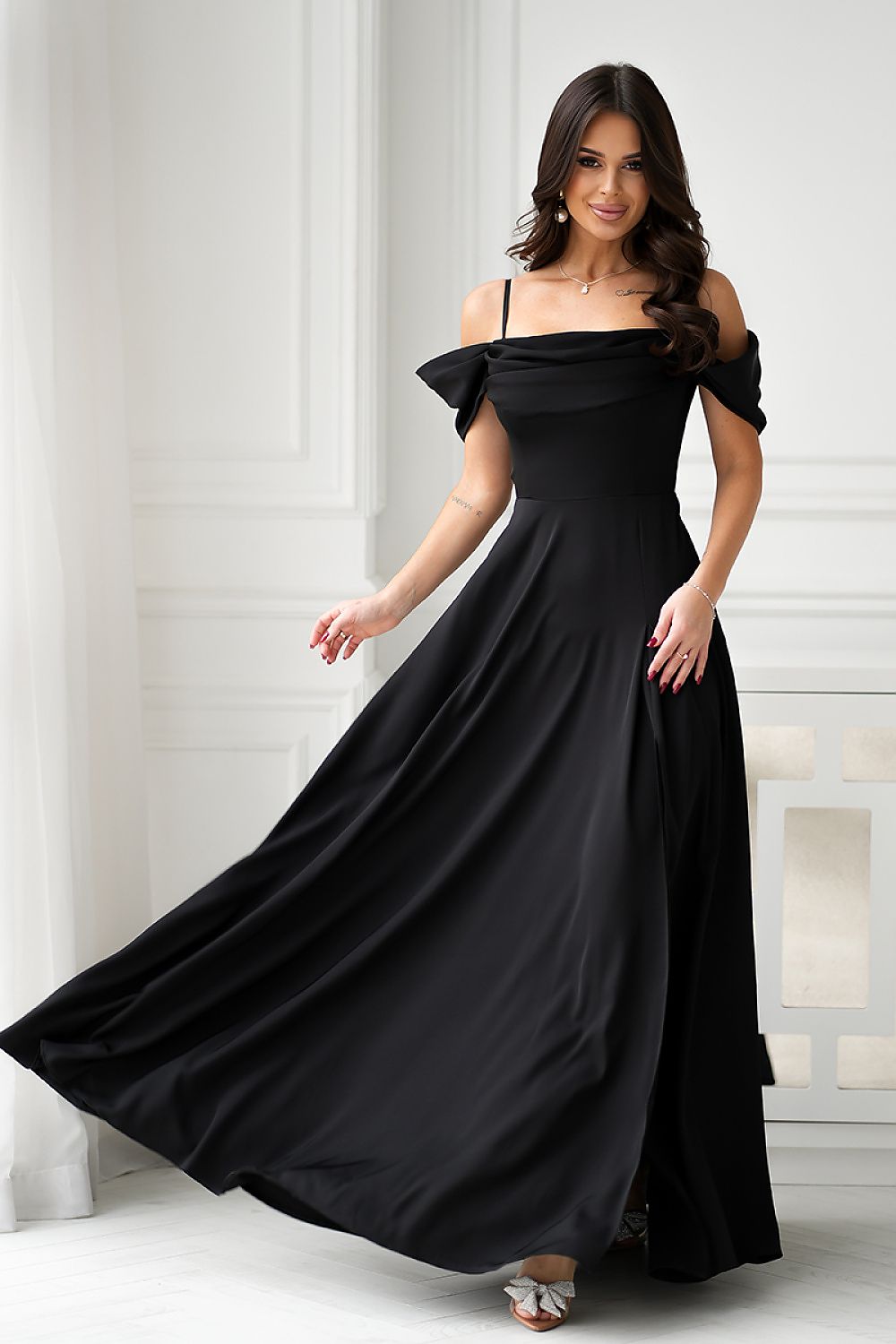 Robe longue Bicotone