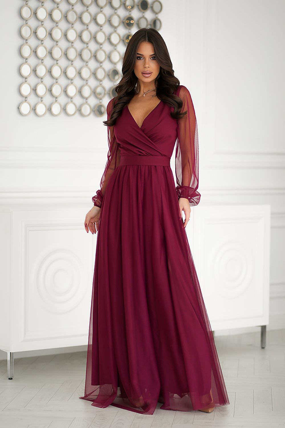 Robe longue Bicotone