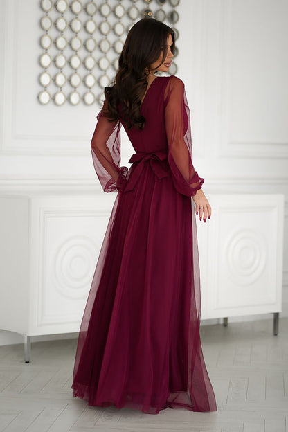 Robe longue Bicotone