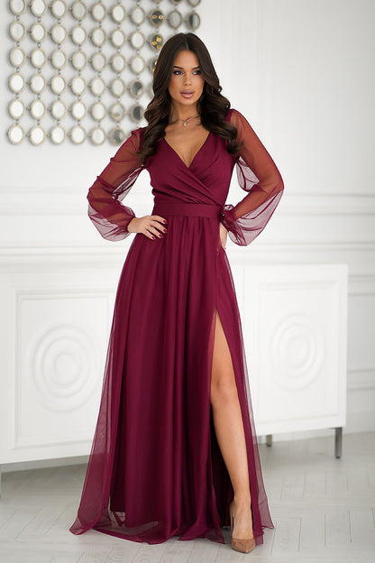 Robe longue Bicotone