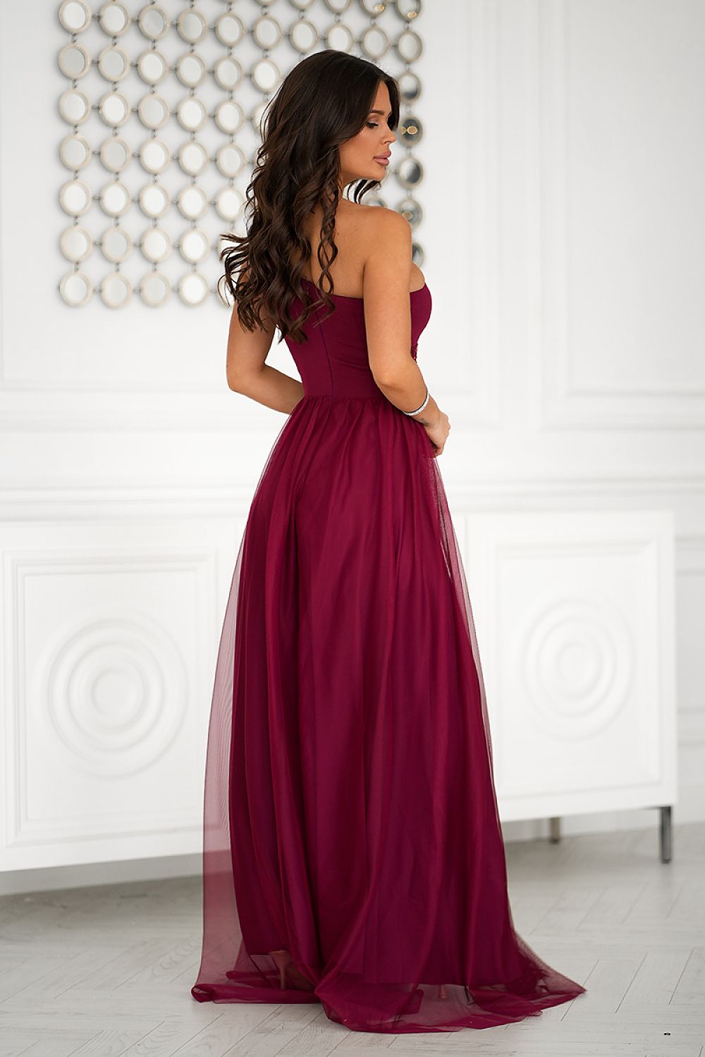 Robe longue Bicotone