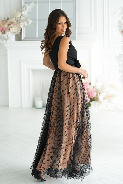  Robe longue model 220095 Bicotone 