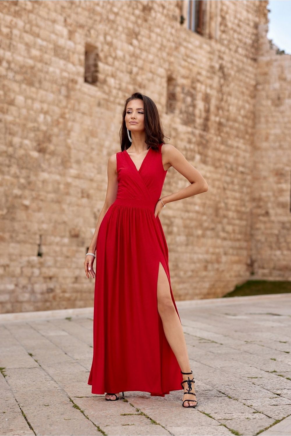Robe longue Roco Fashion - rouge / 34