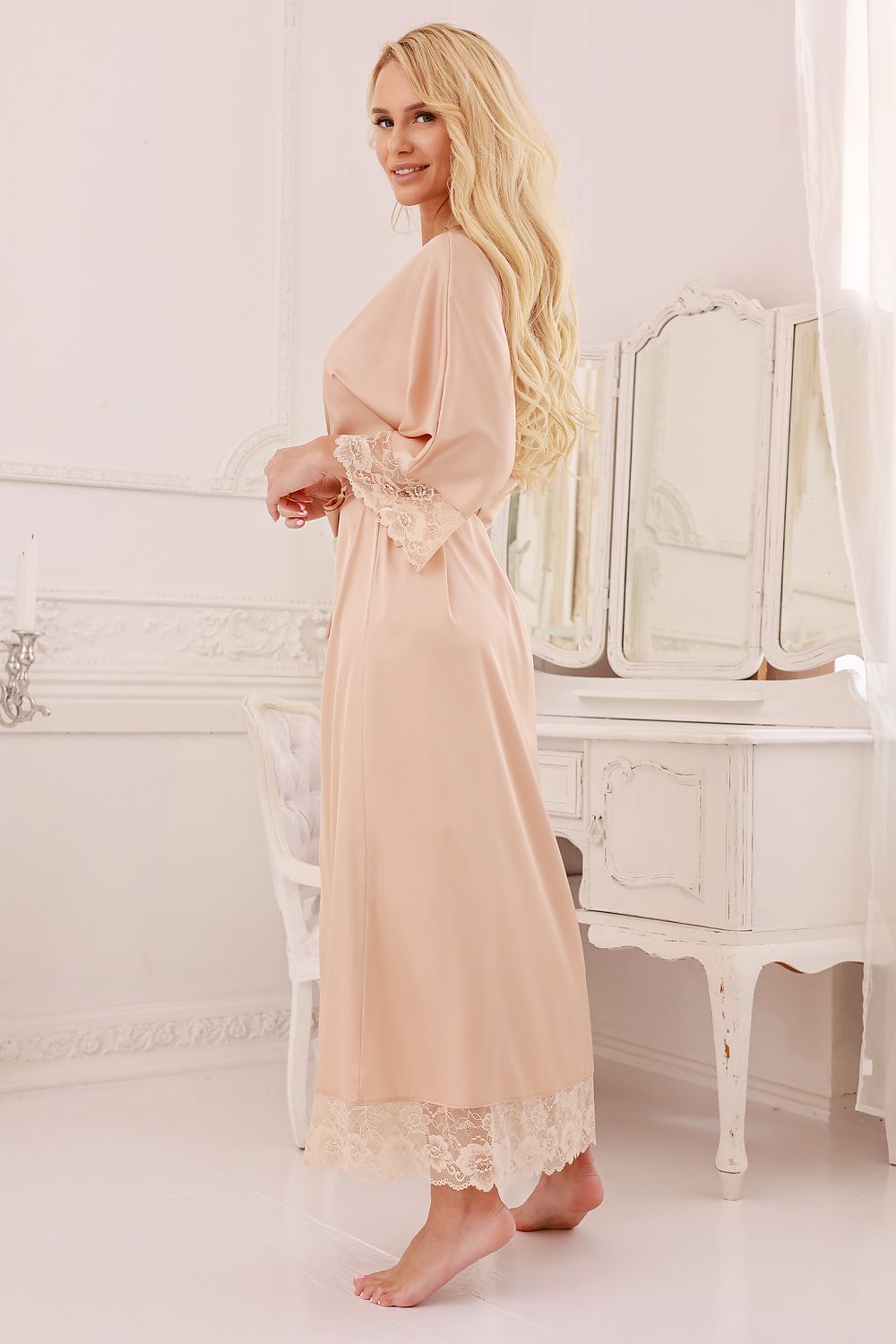 Peignoir Kalimo beige 218049 - vue produit 2 Secretelles
