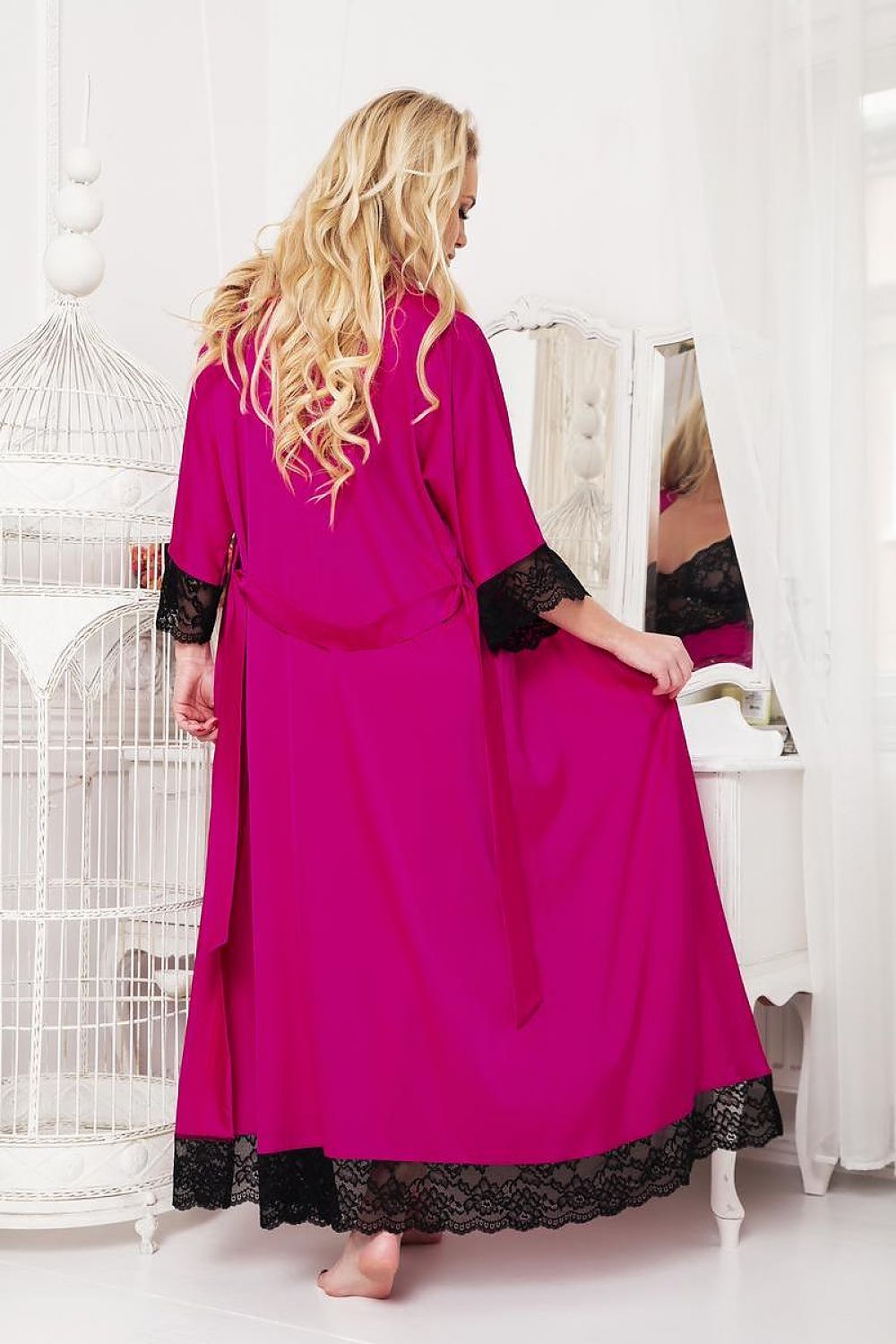 Peignoir Kalimo violet 197569 - vue produit 2 Secretelles