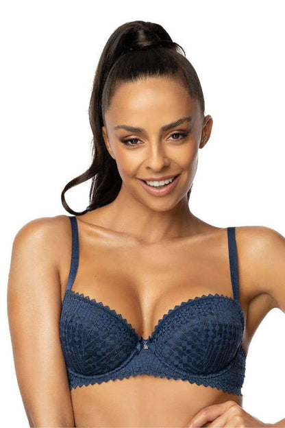 Soutien-gorge Mat bleu 204118 - vue produit 1 Secretelles