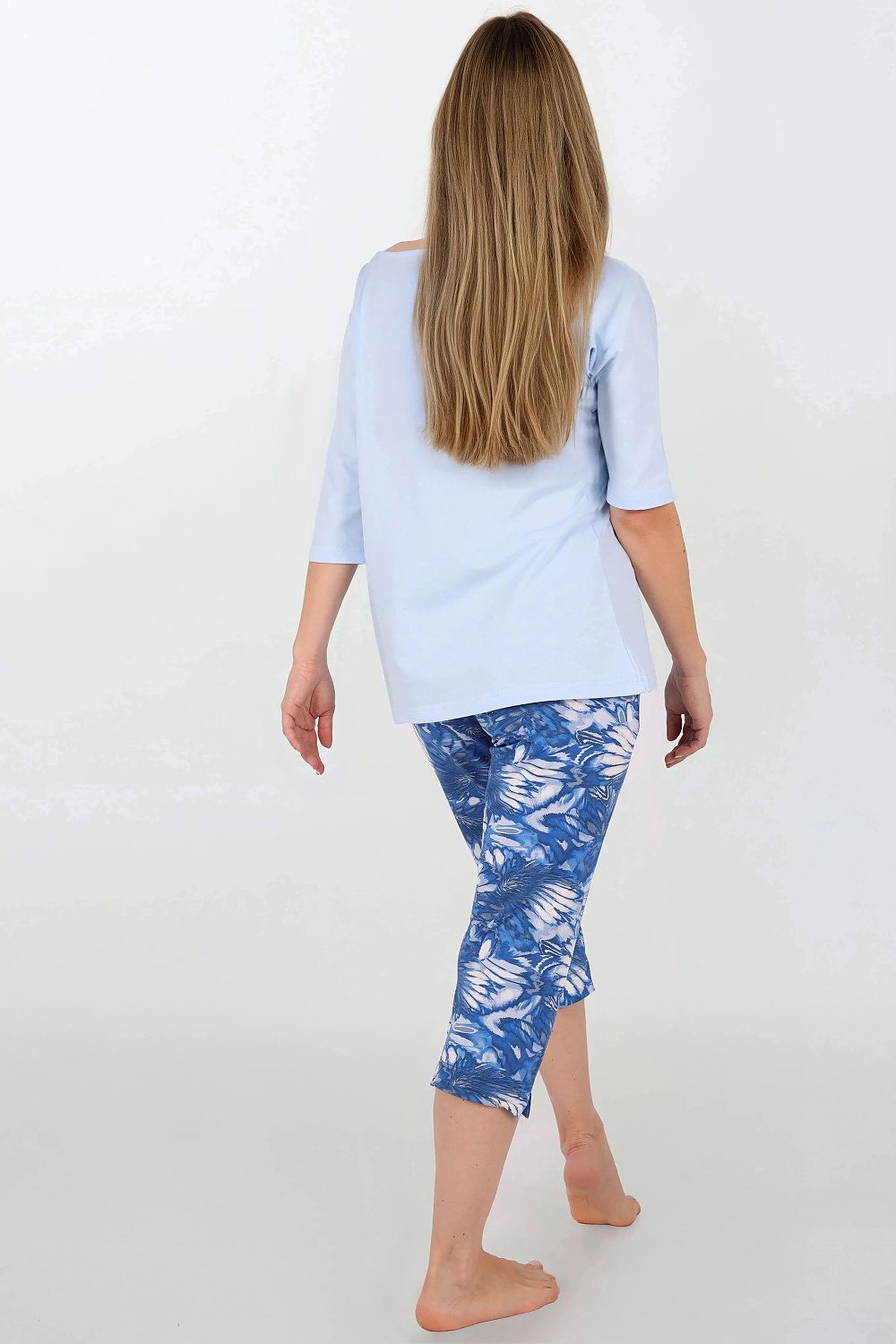 Pyjama Momenti Per Me bleu 222059 - vue produit 3 Secretelles