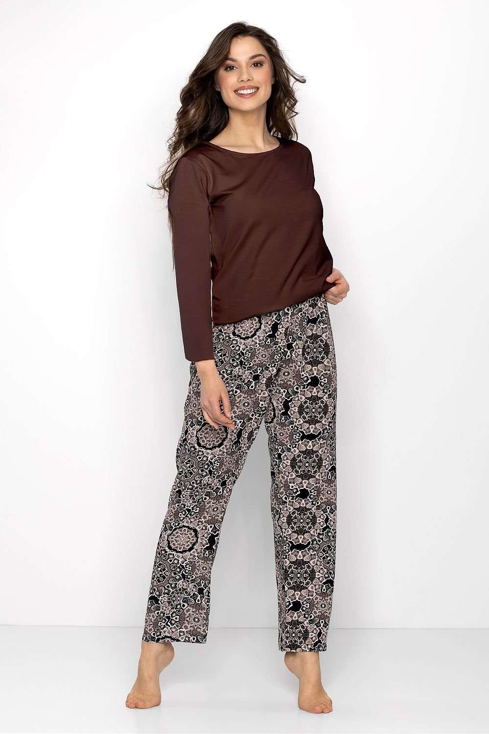 Pyjama Momenti Per Me brun 205976 - vue produit 1 Secretelles