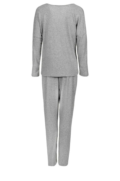 Pyjama Momenti Per Me gris 205979 - vue produit 2 Secretelles