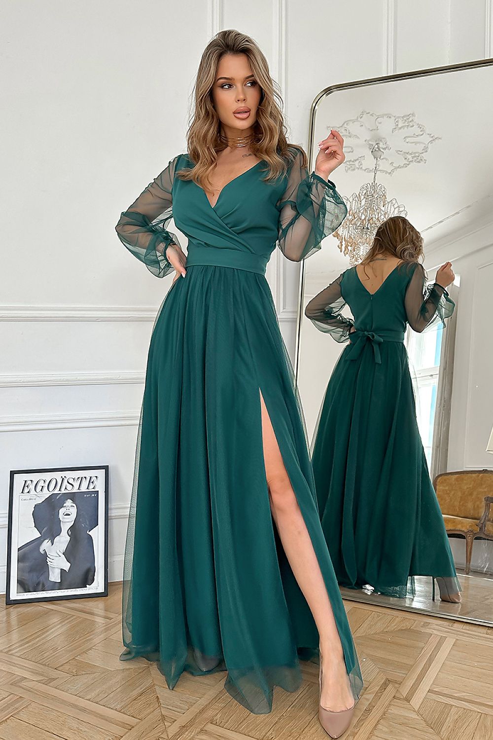 Robe Bicotone bleu 220096 - vue produit 8 Secretelles