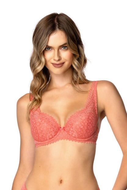 Soutien-gorge dentelle push-up bleu - Mat image 6