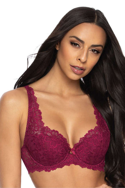 Soutien-gorge Mat rouge 204106 - vue produit 1 Secretelles